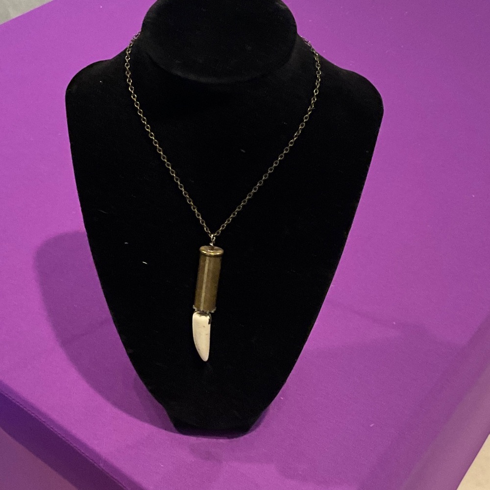 Elegant Bullet Pendant Necklace